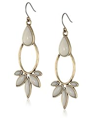 Lucky Brand Bone Stone Drop Earrings