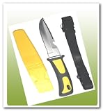41UMHRQ73PL. SL160  10 SCUBA Diving Knife Double Edged Blade & Sheath NEW