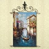 Venice Canal Hand Painted Oil Painting Tapestry