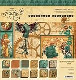 Graphic 45 12-Inch by 12-Inch Steampunk Debutante Double-Sided Paper Pad