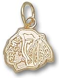 Chicago Blackhawks Pendant - 10K Gold Head Logo