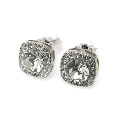 Austrian Crystal CLIP On Earrings Fashion Jewelry