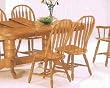 Oak Veneer Dinette Side Chairs By Coaster Furniture