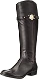 Tommy Hilfiger Women's Dabia Riding Boot Black Leather 8.5 M