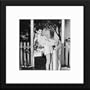 Maureen O'Sullivan Custom Framed And Matted B&W Photo Total Size: 20x20 Inches