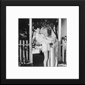 Maureen O'Sullivan Custom Framed And Matted B&W Photo Total Size: 20x20 Inches by StarFramers