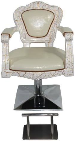 Antique Styling Barber Chair White