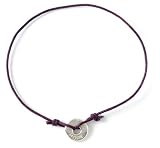 Sterling Silver Leather Adjustable 