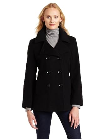 Ak Anne Klein Women's Wool Double-breasted Coat