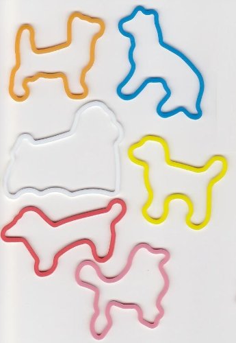 24 pack silly rubber bands dog shapes bandz mania  more detail click!