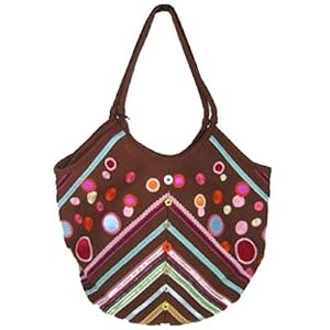 Yen Linh Whimsical Stripes & Dots Bucket Bag
