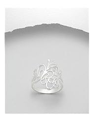 Butterfly Ring In 92.5 Sterling Silver
