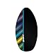 Wave Rebel Local Motion Wood Laminate Skim Board, Black, 40-Inch