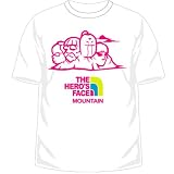 闘将!!拉麺男 ザ・ヒーローズフェイスマウンテンTシャツ ホワイト サイズ:M