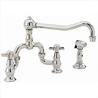 Newport Brass 9451-1/10B 940 Series Three-Hole Kitchen Faucet with Matching Spray, Oil Rubbed Bronze