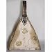 Triangular Synthetic Silk Clutch Handbag - Tan