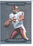 2010 Topps Platinum Football Card #159 Donovan McNabb Washington Redskins