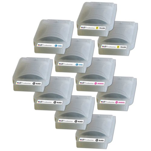 LD © Brother Compatible LC25 Bulk Set of 10 Ink Cartridges: 4 Black & 2 each of Yellow / Cyan / Magenta