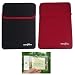 Premium Quality Neoprene Sleeve Case Cover for Amazon Kindle DX Black and Red Color Bundle with Microfiber Cloth for Screen Cleaning 41UMm1xidVL. SL75 Premium Quality Neoprene Sleeve Case Cover for Amazon Kindle DX Black and Red Color Bundle with Microfiber Cloth for Screen Cleaning