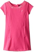 Nautica Little Girls' Ottoman Dress with Princess Seams and Sequin Neckline