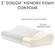 Z by Malouf Memory Foam Molded Contour Neck Pillow - Luxurious Washable Cover, STANDARD