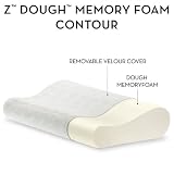 Z by Malouf Memory Foam Molded Contour Neck Pillow - Luxurious Washable Cover, STANDARD