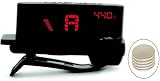 Planet Waves Chromatic Headstock Tuner for your Acoustic Guitar with 5 Bonus Batteries