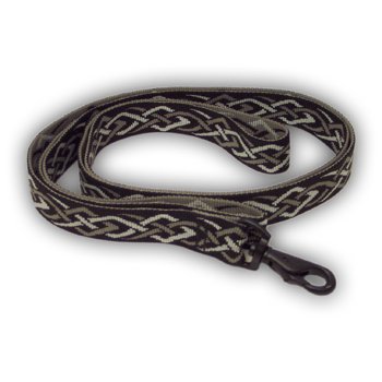 Bison Pet Black Thorn Nylon Dog Leash
