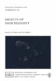 Objects of high redshift