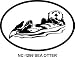 SEA OTTER Oval Bumper Sticker