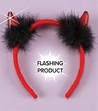 Hen Party: Head Band Flashing Devil Horns Red