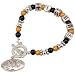 Missouri Tigers Art Nouveau-Style Beaded Toggle title=
