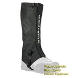 Black Crystal Men's Hiking Gaiters - Black - Large