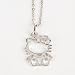 Hello Kitty Hollow Necklace Neck Chain Silver Hello Kitty Hollow Necklace Neck Chain Silver