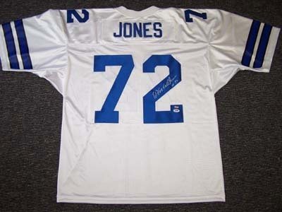 Ed Too Tall Jones Autographed/Hand Signed Dallas Cowboys Jersey PSA/DNA #K09654