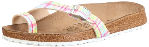 Birki Holly 200371, Sandali donna, Verde (Grün (CHECK PINK GREEN)), 35