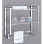 Metro Collection 2-Tier Wall Mount Rack with Towel Bar by Organize It All