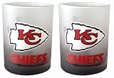 Kansas City Chiefs Frosted Rocks Glass (13.5-Ounce, Set of 2)