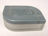 Art Deco Nude Frosted Powder Box