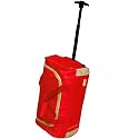 5 Cities Super Lightweight Cabin Approved Luggage Bag (Red/Beige)