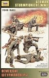 WWII German Sturmpioiere Soldiers (6) 1-35 Zvezda