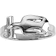 14K White Gold Dove With Cross Holy Spirit Ring or Men or Women
