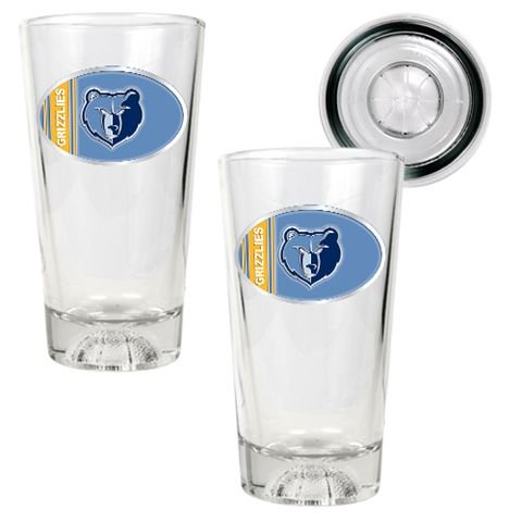 Memphis Grizzlies Pint Ale Beer Glasses