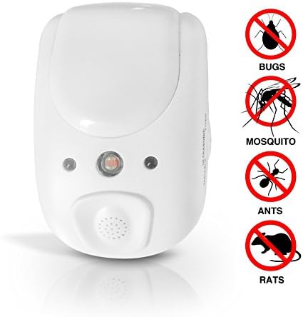 Pest X, Pest Control, Ultrasonic Pest Repeller, Pest Repeller, Pest Repeller, Repels Rodents and Insects, Plug-In for Roaches, Moths, Rats, Ants-Electronic Pest Repellent for Home Defense