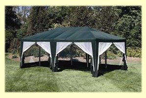 Deluxe Party Tent, Sun Shelter 20ftx12ft Green