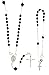 20" Sterling Silver Rosary Necklace with 6mm title=