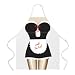 Attitude Apron French Maid Apron, White, One Size Fits Most