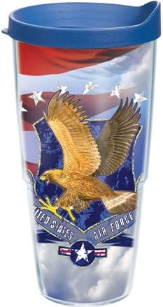 Tervis Tumbler Guy Harvey Air Force 24 Oz Wrap With Lid