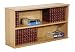 Rush Window Bookcase, Veneer,1" thick panels, 25-3/4H x 48W x 12D