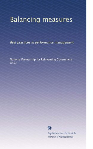 Balancing measures: Best practices in performance management